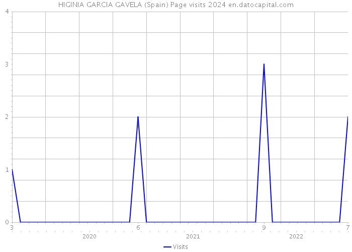 HIGINIA GARCIA GAVELA (Spain) Page visits 2024 