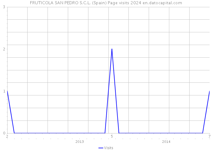 FRUTICOLA SAN PEDRO S.C.L. (Spain) Page visits 2024 