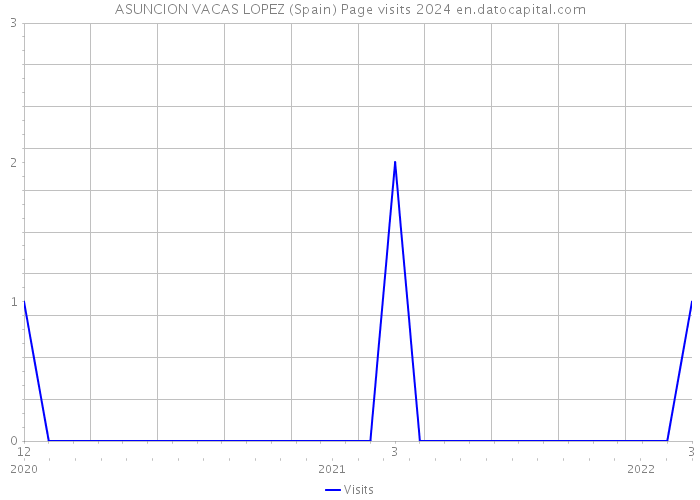 ASUNCION VACAS LOPEZ (Spain) Page visits 2024 