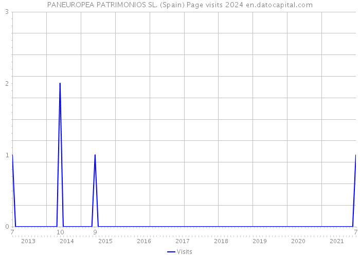 PANEUROPEA PATRIMONIOS SL. (Spain) Page visits 2024 