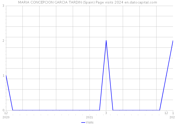 MARIA CONCEPCION GARCIA TARDIN (Spain) Page visits 2024 