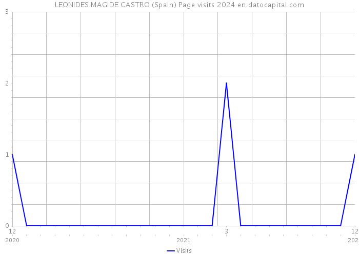 LEONIDES MAGIDE CASTRO (Spain) Page visits 2024 