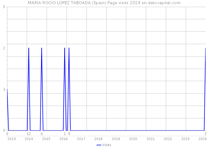 MARIA ROCIO LOPEZ TABOADA (Spain) Page visits 2024 