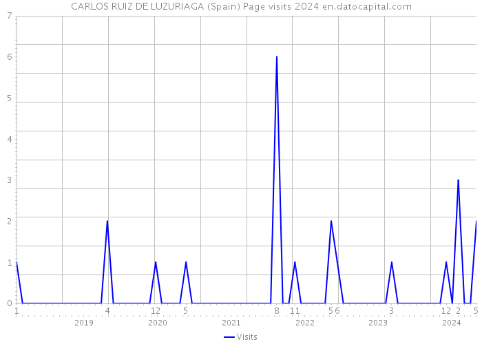 CARLOS RUIZ DE LUZURIAGA (Spain) Page visits 2024 