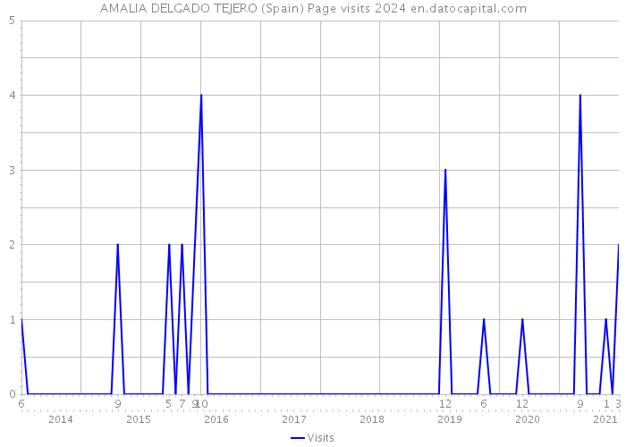 AMALIA DELGADO TEJERO (Spain) Page visits 2024 