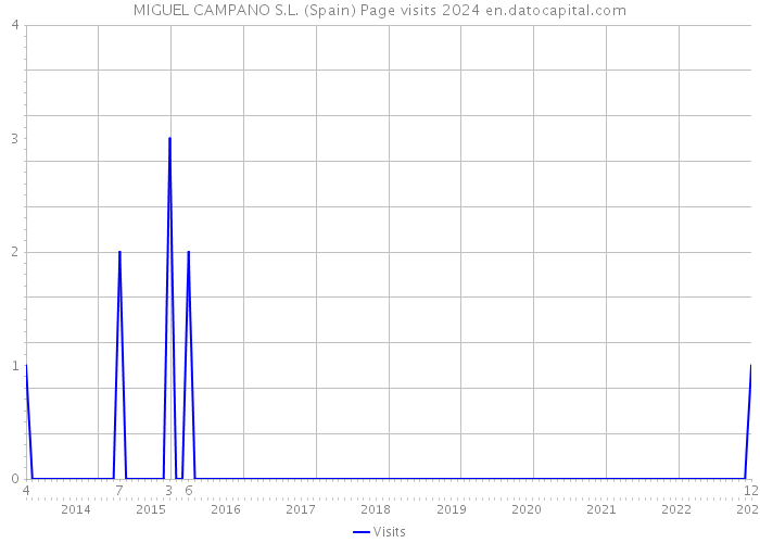 MIGUEL CAMPANO S.L. (Spain) Page visits 2024 