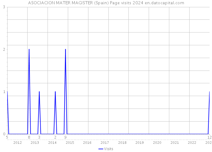ASOCIACION MATER MAGISTER (Spain) Page visits 2024 