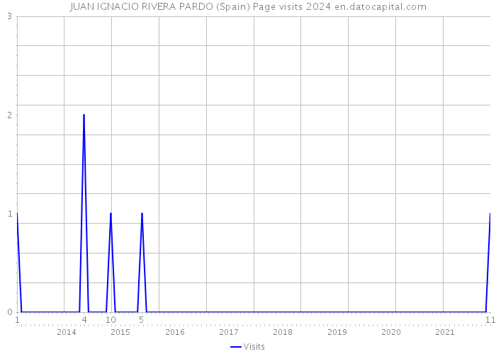 JUAN IGNACIO RIVERA PARDO (Spain) Page visits 2024 