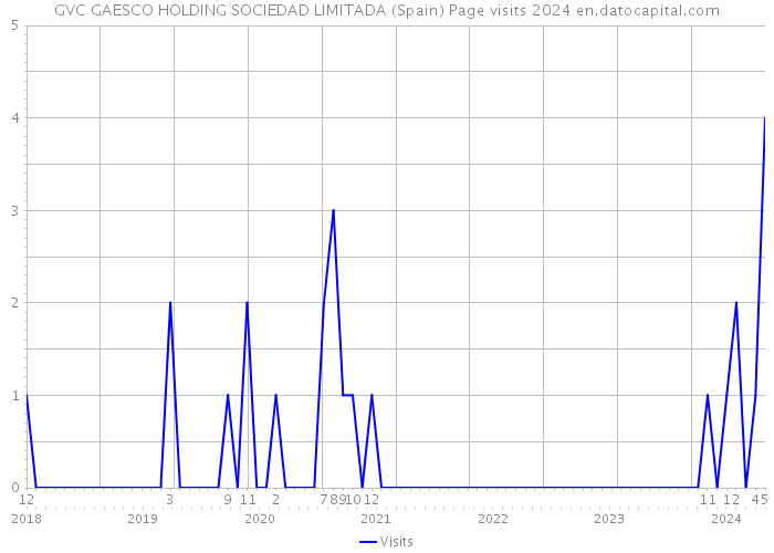 GVC GAESCO HOLDING SOCIEDAD LIMITADA (Spain) Page visits 2024 