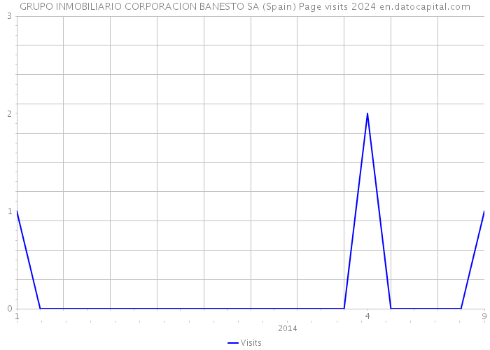 GRUPO INMOBILIARIO CORPORACION BANESTO SA (Spain) Page visits 2024 