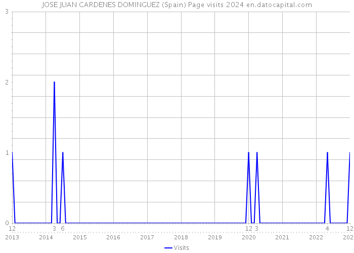 JOSE JUAN CARDENES DOMINGUEZ (Spain) Page visits 2024 