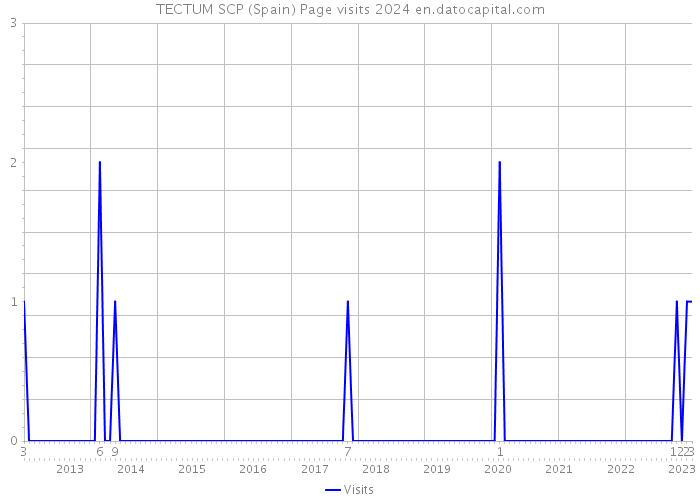 TECTUM SCP (Spain) Page visits 2024 