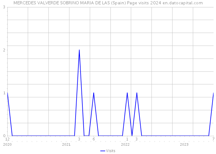 MERCEDES VALVERDE SOBRINO MARIA DE LAS (Spain) Page visits 2024 