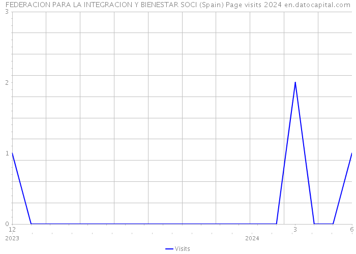 FEDERACION PARA LA INTEGRACION Y BIENESTAR SOCI (Spain) Page visits 2024 