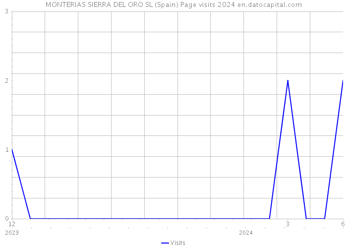 MONTERIAS SIERRA DEL ORO SL (Spain) Page visits 2024 