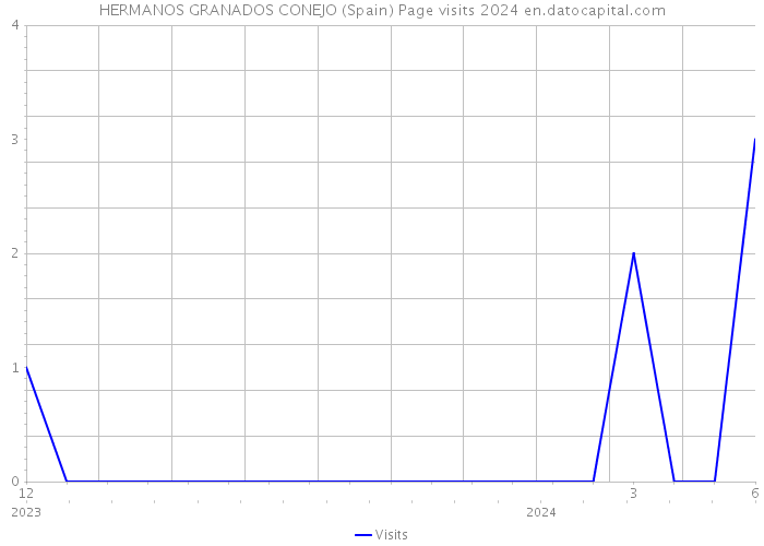 HERMANOS GRANADOS CONEJO (Spain) Page visits 2024 
