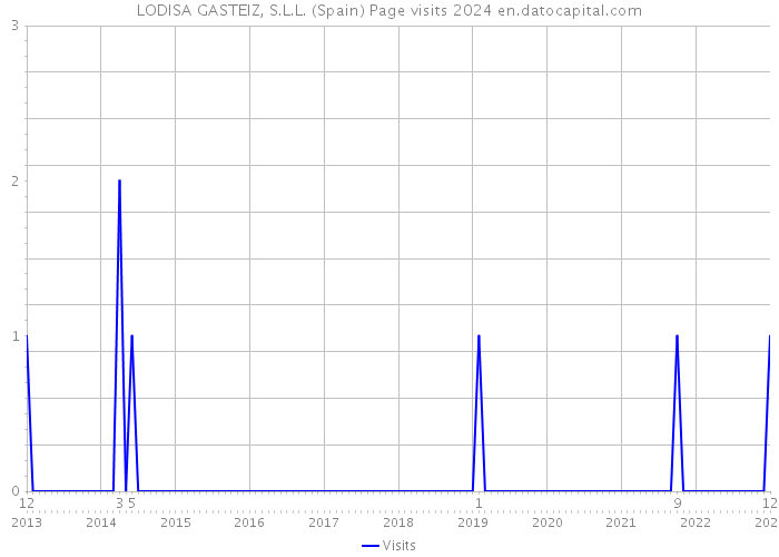 LODISA GASTEIZ, S.L.L. (Spain) Page visits 2024 