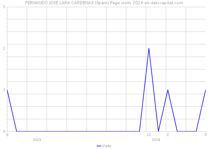 FERNANDO JOSE LARA CARDENAS (Spain) Page visits 2024 