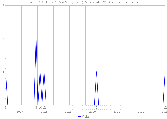 BIGARREN GURE ZINEMA S.L. (Spain) Page visits 2024 