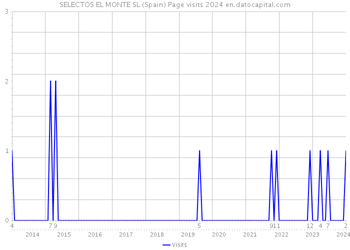 SELECTOS EL MONTE SL (Spain) Page visits 2024 