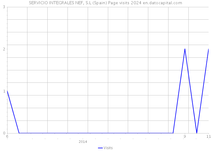 SERVICIO INTEGRALES NEF, S.L (Spain) Page visits 2024 