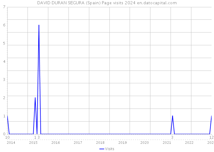 DAVID DURAN SEGURA (Spain) Page visits 2024 