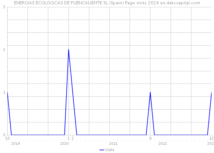 ENERGIAS ECOLOGICAS DE FUENCALIENTE SL (Spain) Page visits 2024 