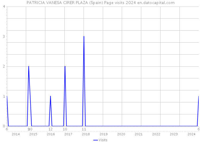 PATRICIA VANESA CIRER PLAZA (Spain) Page visits 2024 