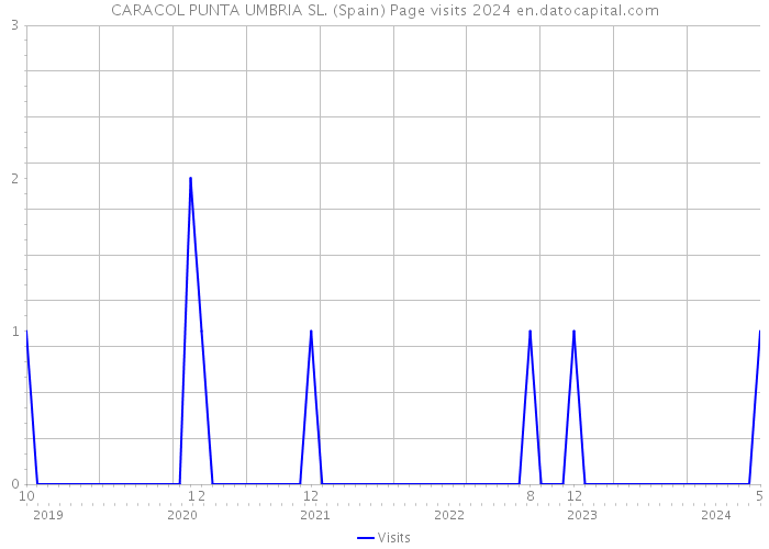 CARACOL PUNTA UMBRIA SL. (Spain) Page visits 2024 