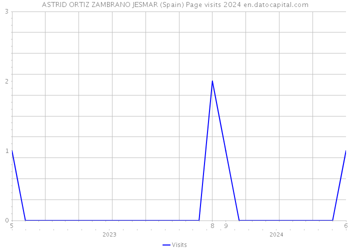 ASTRID ORTIZ ZAMBRANO JESMAR (Spain) Page visits 2024 