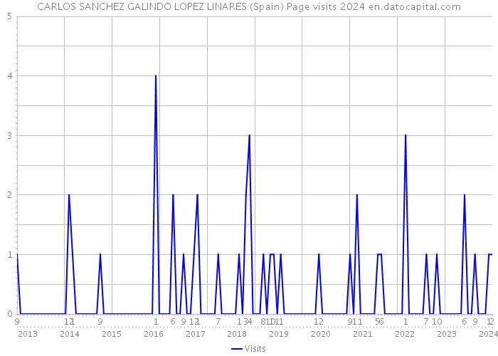 CARLOS SANCHEZ GALINDO LOPEZ LINARES (Spain) Page visits 2024 