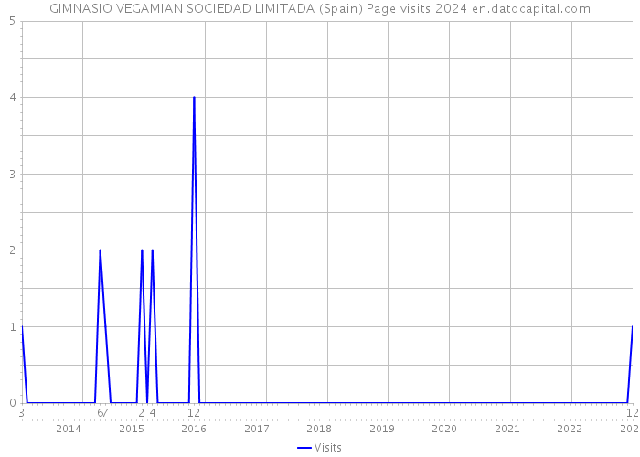 GIMNASIO VEGAMIAN SOCIEDAD LIMITADA (Spain) Page visits 2024 