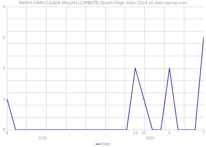 MARIA INMACULADA MILLAN LLORENTE (Spain) Page visits 2024 