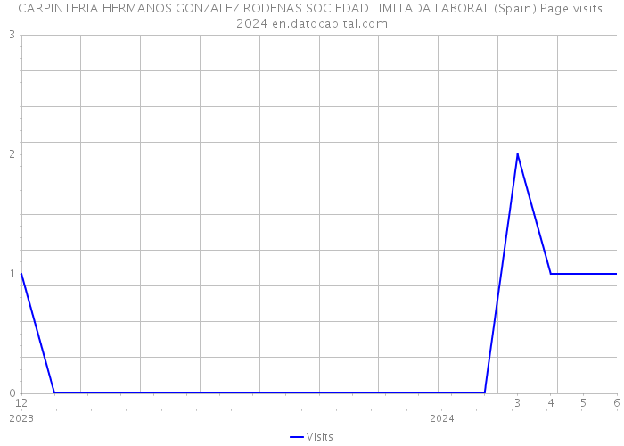 CARPINTERIA HERMANOS GONZALEZ RODENAS SOCIEDAD LIMITADA LABORAL (Spain) Page visits 2024 