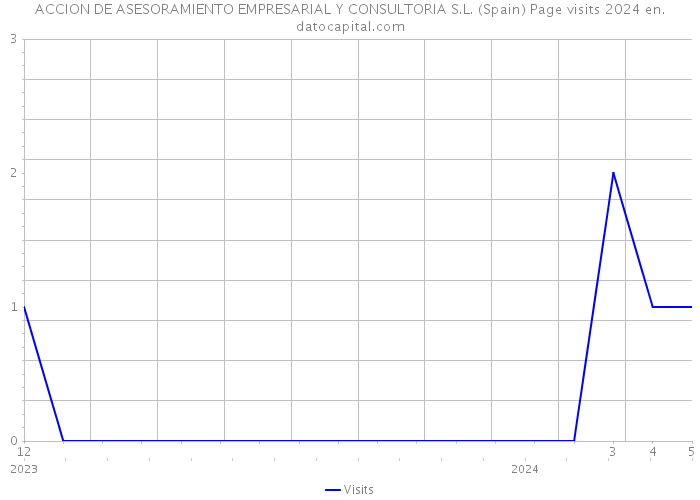 ACCION DE ASESORAMIENTO EMPRESARIAL Y CONSULTORIA S.L. (Spain) Page visits 2024 