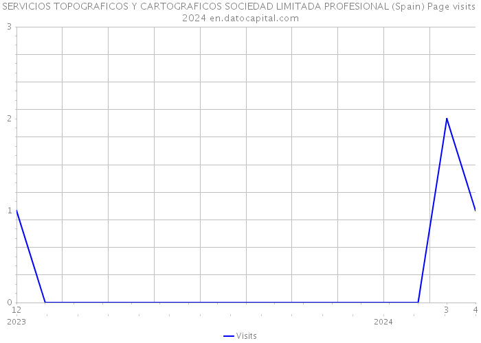 SERVICIOS TOPOGRAFICOS Y CARTOGRAFICOS SOCIEDAD LIMITADA PROFESIONAL (Spain) Page visits 2024 