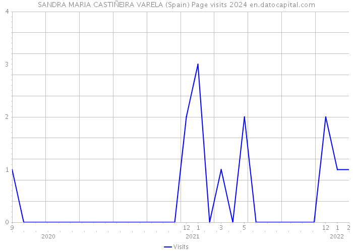 SANDRA MARIA CASTIÑEIRA VARELA (Spain) Page visits 2024 