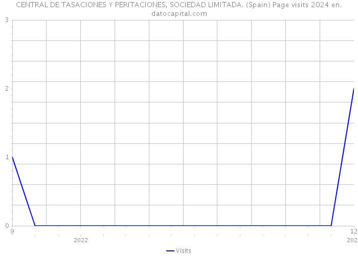 CENTRAL DE TASACIONES Y PERITACIONES, SOCIEDAD LIMITADA. (Spain) Page visits 2024 