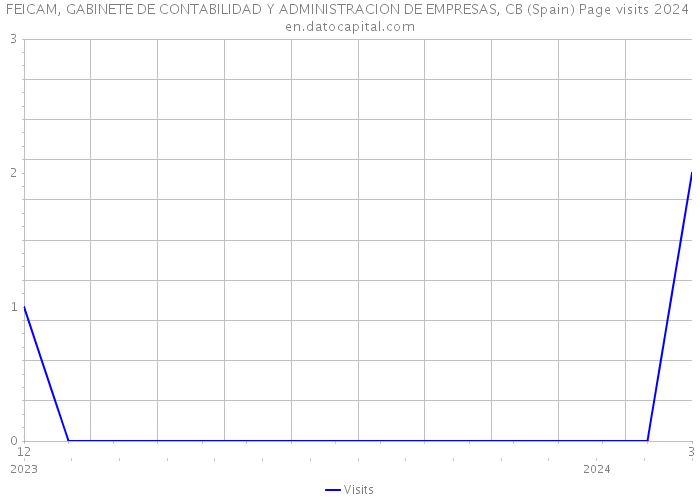 FEICAM, GABINETE DE CONTABILIDAD Y ADMINISTRACION DE EMPRESAS, CB (Spain) Page visits 2024 