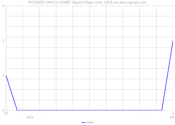 RICARDO GARCIA SUNET (Spain) Page visits 2024 