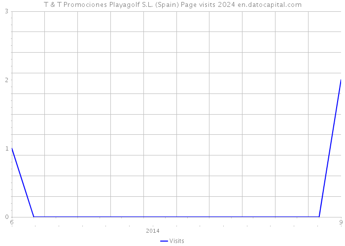 T & T Promociones Playagolf S.L. (Spain) Page visits 2024 