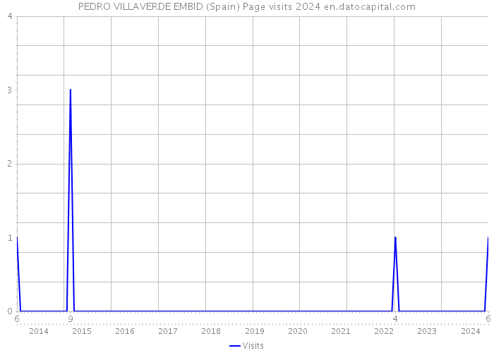 PEDRO VILLAVERDE EMBID (Spain) Page visits 2024 
