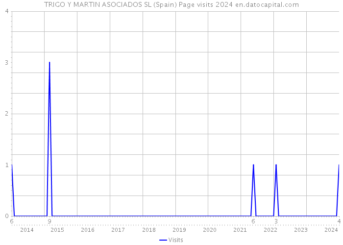 TRIGO Y MARTIN ASOCIADOS SL (Spain) Page visits 2024 
