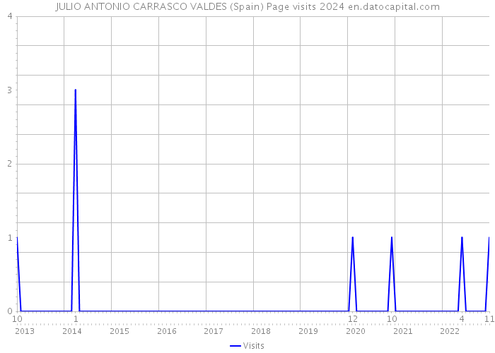 JULIO ANTONIO CARRASCO VALDES (Spain) Page visits 2024 