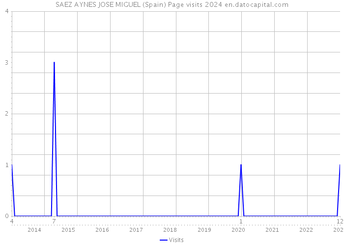 SAEZ AYNES JOSE MIGUEL (Spain) Page visits 2024 