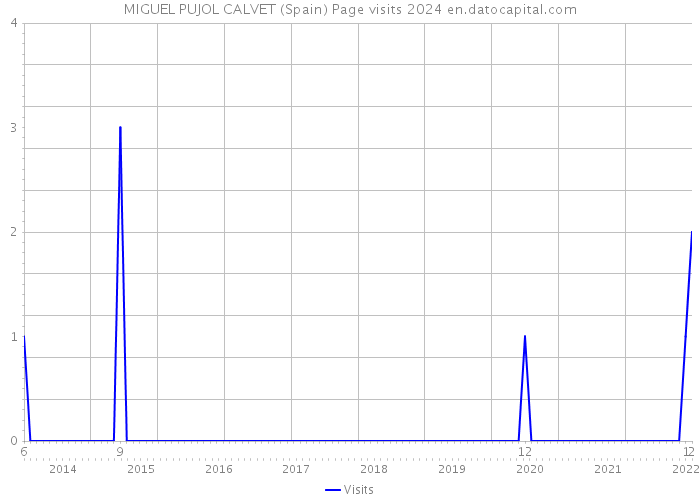MIGUEL PUJOL CALVET (Spain) Page visits 2024 