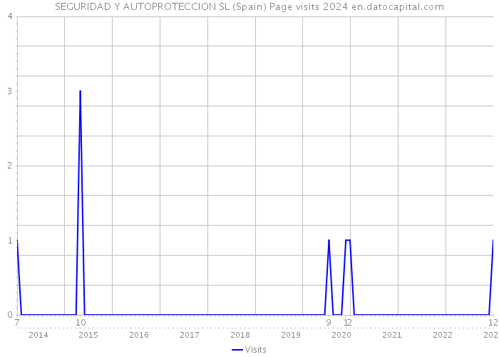 SEGURIDAD Y AUTOPROTECCION SL (Spain) Page visits 2024 