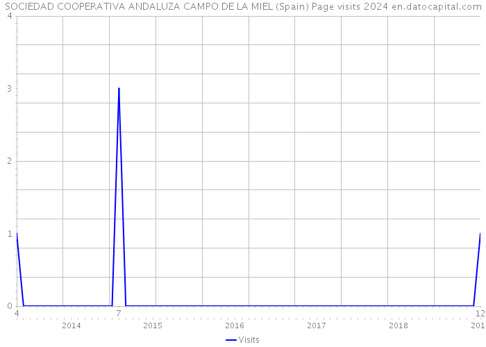 SOCIEDAD COOPERATIVA ANDALUZA CAMPO DE LA MIEL (Spain) Page visits 2024 