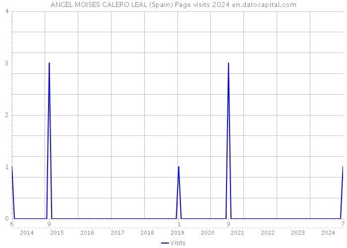 ANGEL MOISES CALERO LEAL (Spain) Page visits 2024 