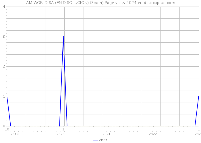 AM WORLD SA (EN DISOLUCION) (Spain) Page visits 2024 